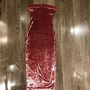 Pink Velvet Dress